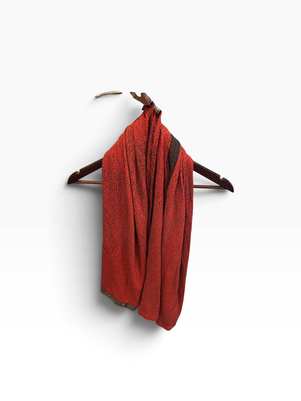 lululemon athletica Reversible Red Textured Scarf With Arm Holes